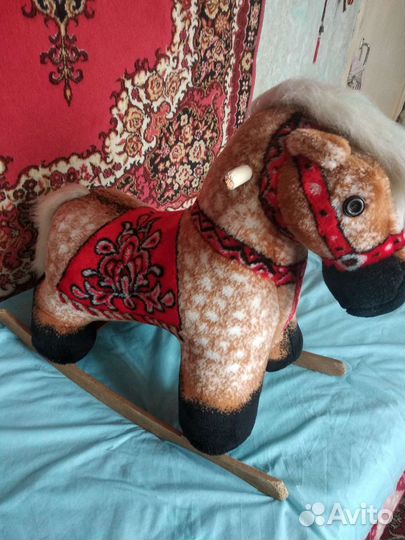 Детская качалка ослик б/у