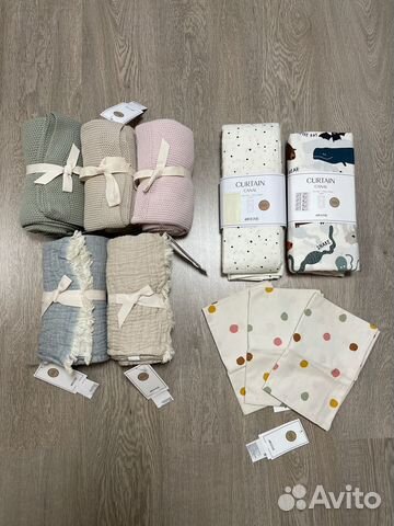 Детский плед,шторы H&M