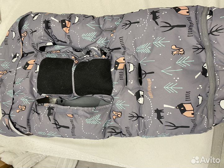 Зимний конверт в коляску leokid