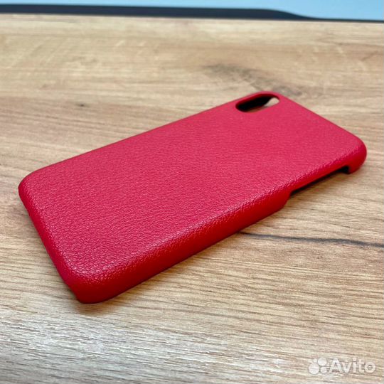 Чехол на iPhone xr кожаный