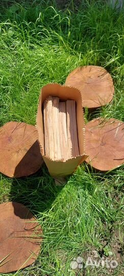 Дрова в мешках