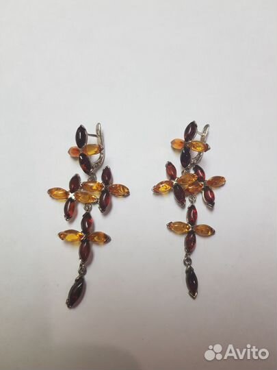 Серьги серебро