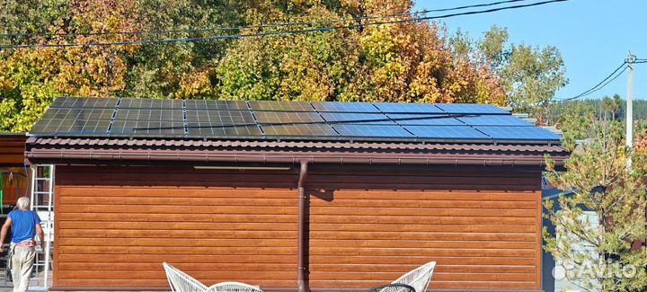 Гибридная солнечная электростанция 380В 3 фазы