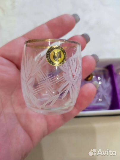 Хрустальные стопки 6шт в наборе Гусь-Хрустальный