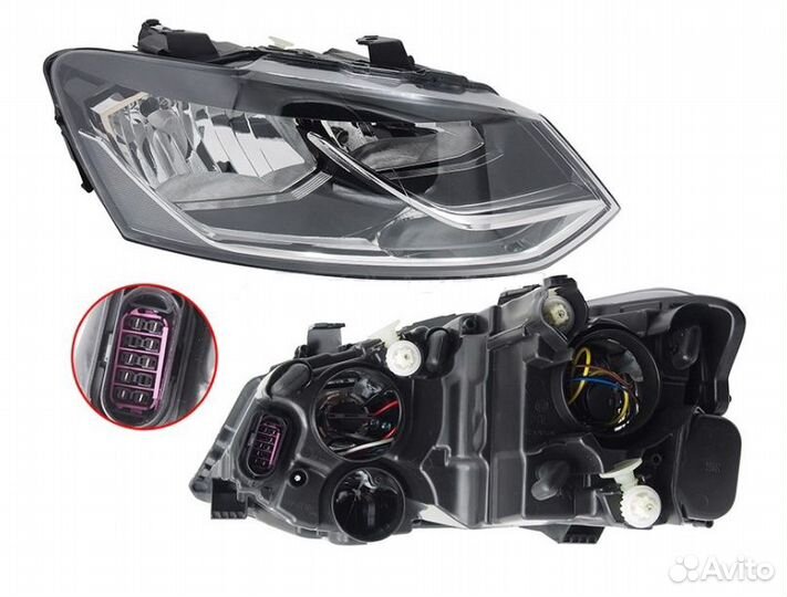 Фара левая-правая на Volkswagen polo