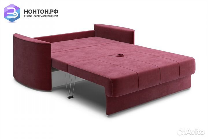 Диван еврокнижка Колибри бордовый