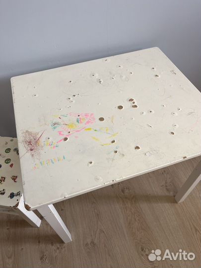 Детский стол и стул IKEA