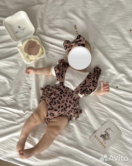 Костюм для девочки (боди майка повязка на голову)