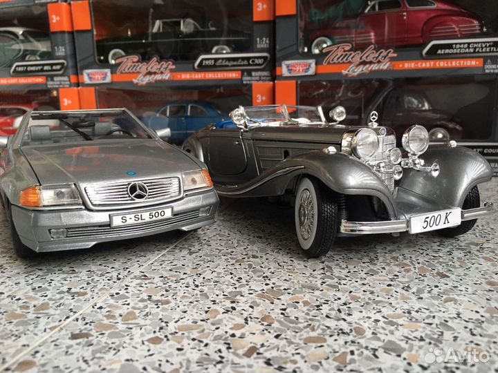 Модель Maisto 1:18 Mercedes 500K