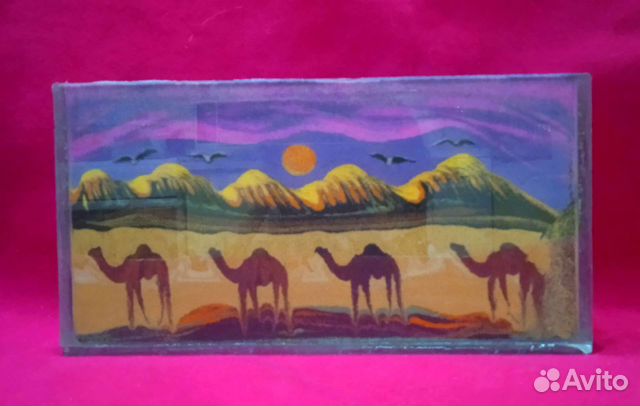 Верблюды из Египта сувенир цветной песок подарок