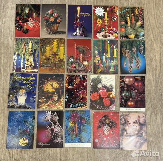 Открытки советские СССР новогодние