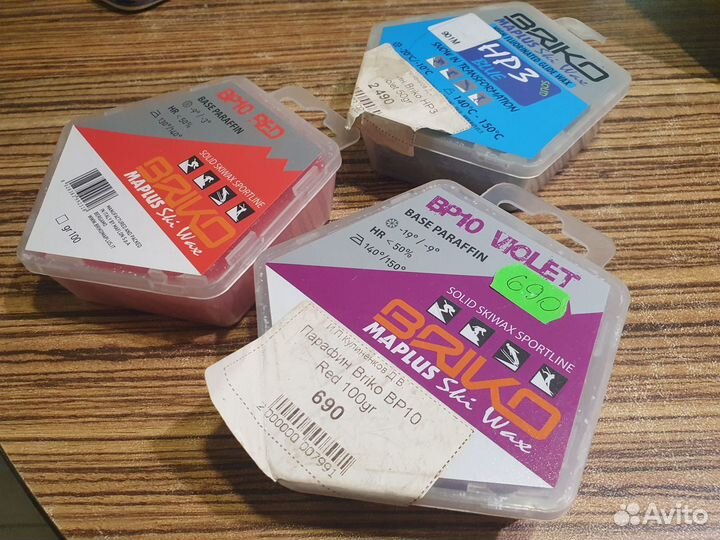 Парафин лыжный Briko maplus ski wax 100гр