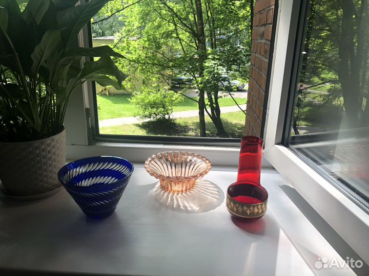 Салатник из цветного стекла