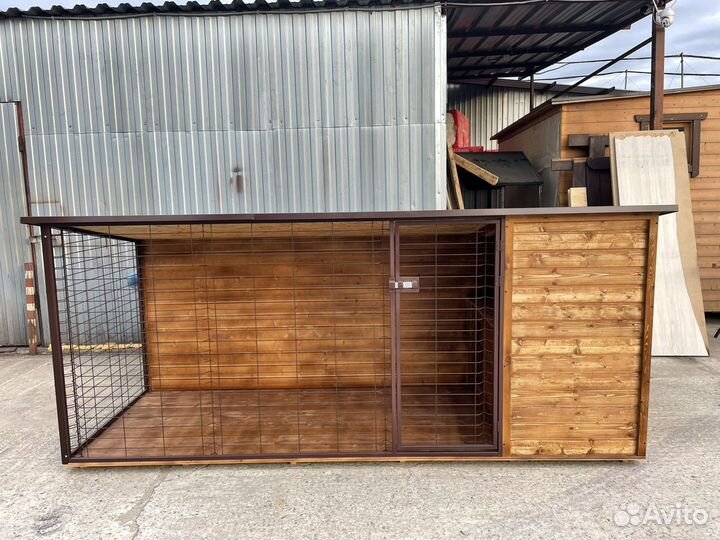 Будка-вольер для собаки