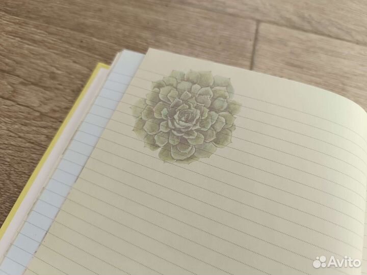 Блокнот ежедневник с суккулентами