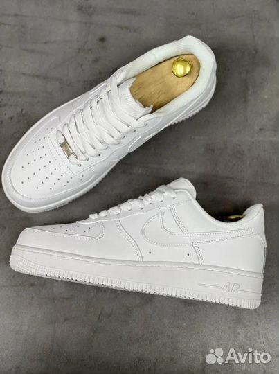 Кроссовки nike AIR force 1 черные белые