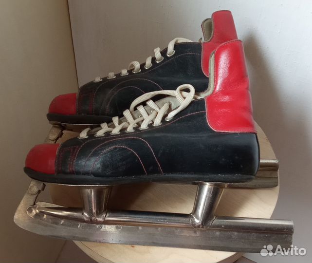 Коньки с ботинками хоккейные «Канадки» СССР