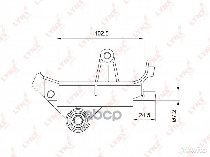 Натяжитель ремня грм pt1001 lynxauto