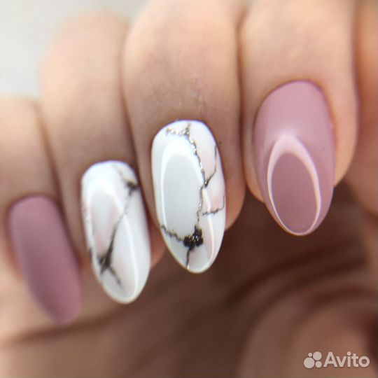 Маникюр и педикюр с покрытием