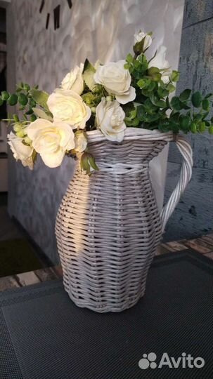Плетёная ваза-кувшин