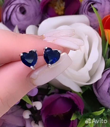 Серьги серебро 925
