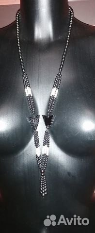 Бусы из гематита