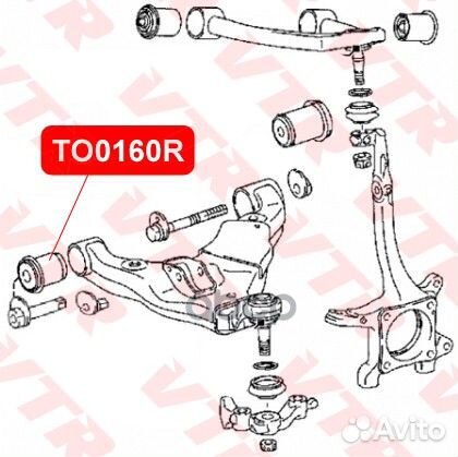 Сайлентблок нижнего рычага передней подвески, п