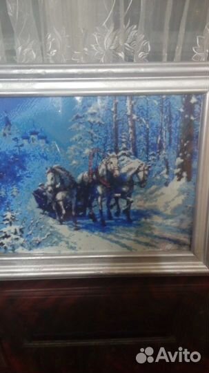 Мозаика вышивка картина