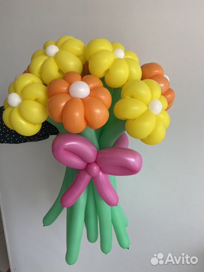 Букет из шаров ромашки