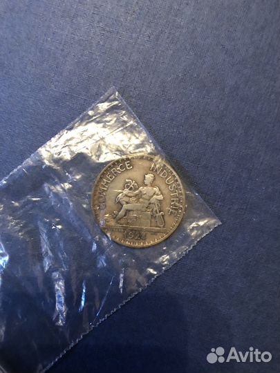 1 франк 1924 год Франция монета