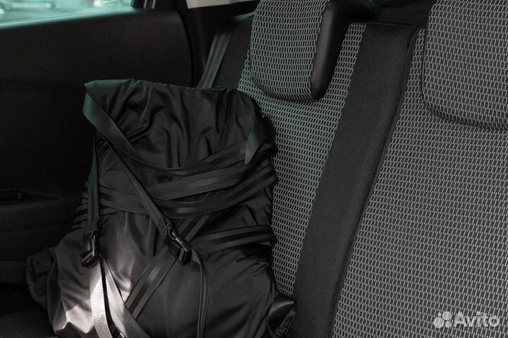 Чехол жаккард на renault logan 2014- цельная спинк