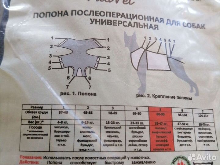 Попона для собак