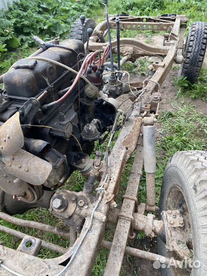 Разбор УАЗ 469 кпп двигатель мост крыша