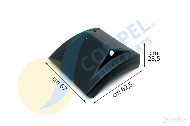 Крыло заднее для DAF XF95 задняя часть