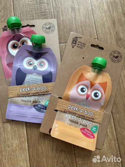 Многоразовые паучи новые