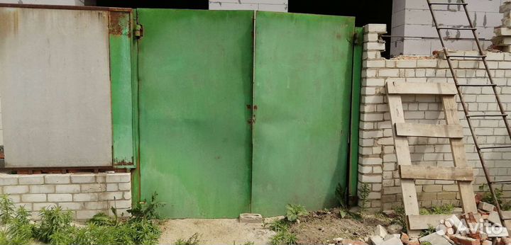 Ворота гаражные металлические бу