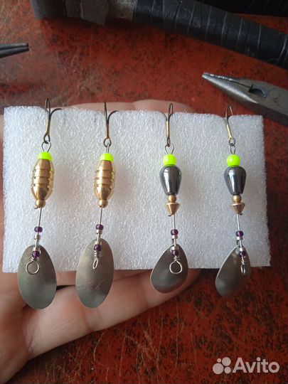 Вращающиеся блесна ручной работы