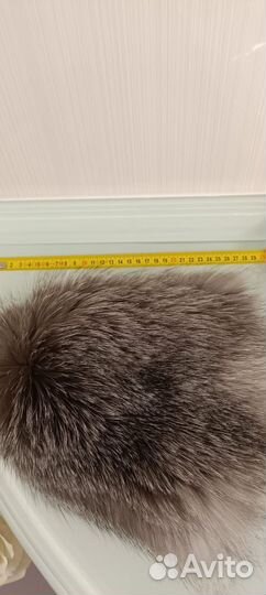 Шапка из натурального меха чернобурки