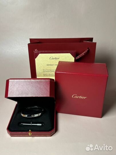 Упаковка Cartier (для браслета Love с отверткой)