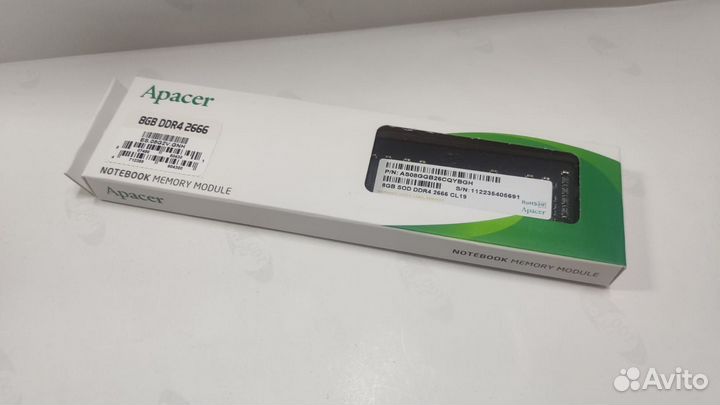 Оперативная память 8GB DDR4 Apacer для ноутбука