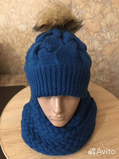 Комплект шапка+снуд