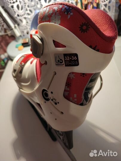 Коньки детские раздвижные oxylane 32-36р(Декатлон)