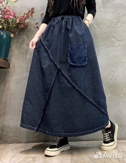 Юбка джинсовая
