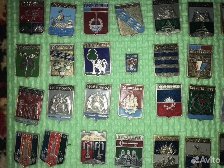 Значки гербы городов