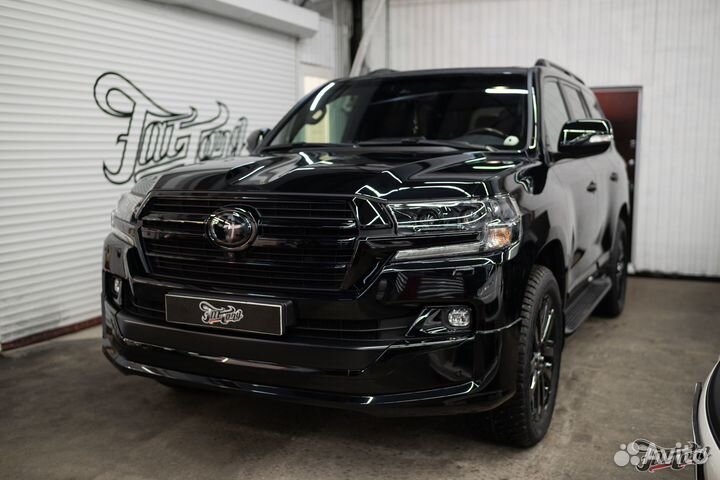 Комплект пределки в 2016+ TLC200 с черными фарами