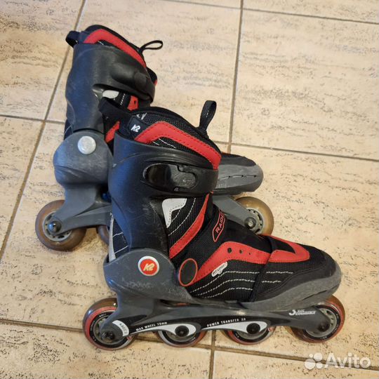 Роликовые коньки детские К2. Раздвижные