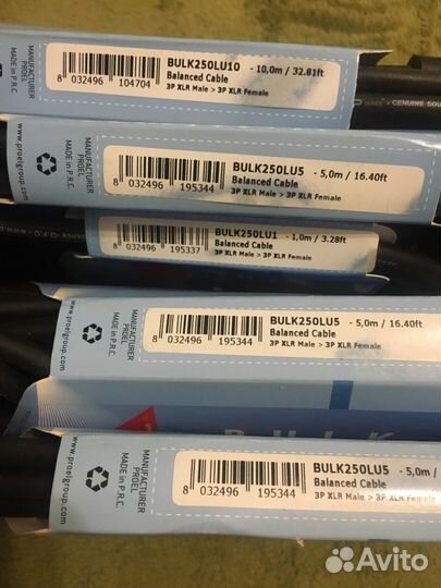 Продаю кабель межблочный и микрофонные,новые