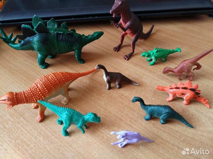 Фигурки животных, динозавры, змея