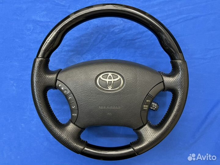 Руль Clazzio с косточкой черное дерево Camry 35