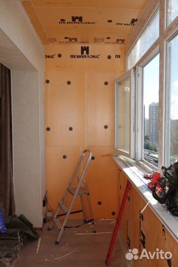 Отделка балкона